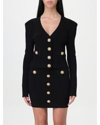 Balmain - Cardigan mit strukturierten Schultern - Lyst
