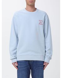 Drole de Monsieur - Cotton Crew Neck Sweatshirt With Slogan - Lyst