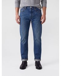 Levi's - Vaqueros 501 De De Pierna Recta De Denim De Algodón Con Talle Medio - Lyst