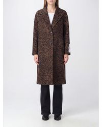 Golden Goose - Animal Print Single-Breasted Long Coat - Lyst