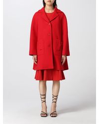 Boutique Moschino Moschino Boutique Wool Coat - Red