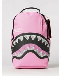 Sprayground - Pvc Backpack With All-Over Logo Print And Laptop Pocket - Lyst