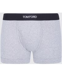 Tom Ford - Stretch-Cotton Boxer Briefs With Logo Waistband - Lyst