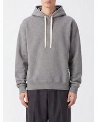 Jil Sander - Hooded Cotton Sweatshirt With Drawstring And Contrast Logo - Lyst