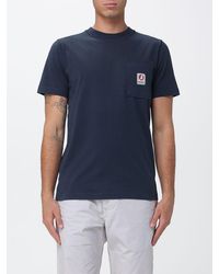 Murphy & Nye - Slim Fit Cotton T-Shirt With Patch Pocket And Logo - Lyst