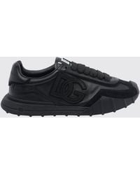Dolce & Gabbana - Dolce &Amp Gabbana Dg Athletic Suede And Calfskin Low-Top Trainers With Monogram - Lyst
