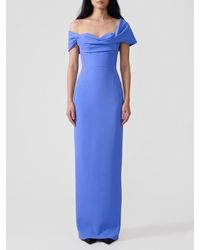 Carolina Herrera - Crêpe Long Dress - Lyst