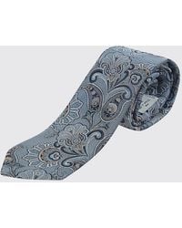 Etro - Paisley Print Silk Tie - Lyst