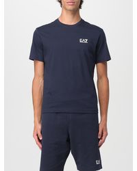 EA7 - Cotton T-Shirt With Logo - Lyst