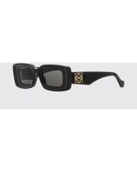 Loewe - Rectangular Acetate Sunglasses With A Chunky Frame - Lyst