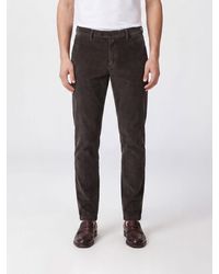 Briglia 1949 - Slim Fit Cotton Velvet Chino Trousers - Lyst