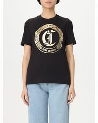Just Cavalli - Embroidered Logo Tshirt - Lyst