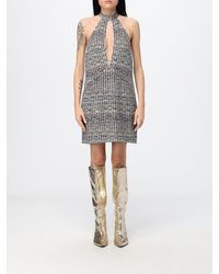 Missoni - Striped Sheath Mini Dress With Halter Neck - Lyst