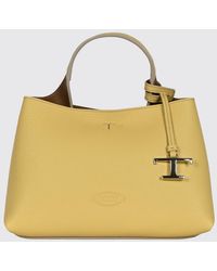Tod's - Grained Leather Handbag With Removable Strap And Charm - Lyst