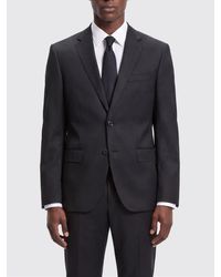 BOSS - Single-Breasted Virgin Wool Blazer With Notch Lapels And Flap Pockets - Lyst