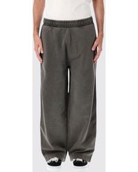 Obey - Wide-Leg Cotton Jersey Jogger Trousers With Drawstring - Lyst