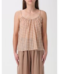 forte_forte - Check Lurex Viscose Blend Top - Lyst