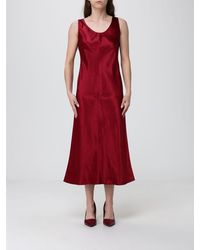 Max Mara - Satin Midi Dress - Lyst