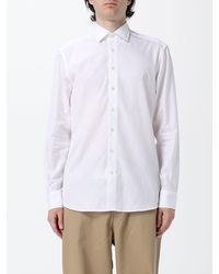 Etro - Long-Sleeved Cotton Poplin Shirt With A French Collar - Lyst