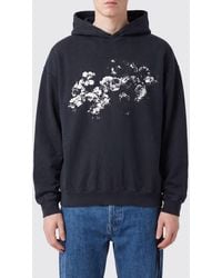 Ann Demeulemeester - Floral Print Cotton Hoodie - Lyst