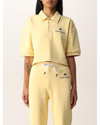 Chiara Ferragni - Cotton Polo Shirt With Logo - Lyst