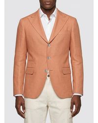Brunello Cucinelli - Wool And Cotton Single-Breasted Blazer - Lyst