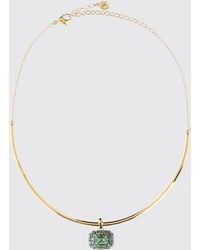 Swarovski - Sublima Halskette, 18 Karat Vergoldet, Mit Kristallen Und Gleitanhänger - Lyst