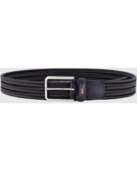 Santoni - Braided Leather Belt - Lyst