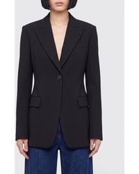 Sportmax - Single-Breasted Slim Fit Viscose Blazer With Peak Lapels - Lyst