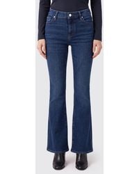 FRAME - The Rodeo Mid-Rise Flared Cotton Jeans - Lyst