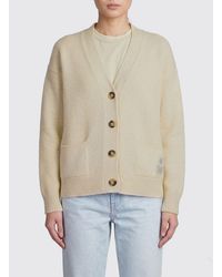 Isabel Marant - Alpaca Wool Cardigan With Logo - Lyst