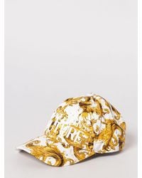 Versace Jeans Couture - Cotton Twill Baroque Print Hat - Lyst