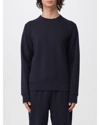 BOSS - Embroidered Logo Cotton Crewneck Sweatshirt - Lyst