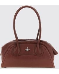 Vivienne Westwood - Shirley Monogram Leather Shoulder Bag With Orb Logo - Lyst