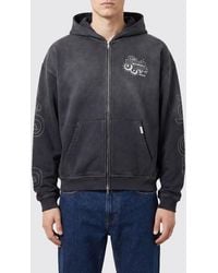 Represent - Cotton Zip-Up Hoodie With Graphic Print - Lyst