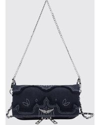 Zadig & Voltaire - Zadig &Amp Voltaire Rock Nano Embroidered Denim Mini Bag - Lyst