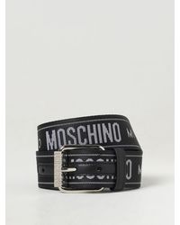 Moschino - Cintura in tessuto con logo jacquard - Lyst