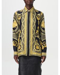 Versace - Camicia Baroque Di Seta - Lyst