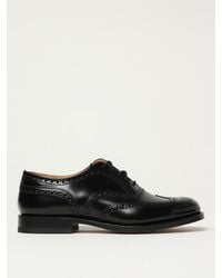 Church's - Leather Derby Shoes With Brogue Motif - Lyst