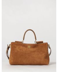 Dolce & Gabbana - Dolce &Amp Gabbana Vittoria Calf Leather Handbag With Removable Shoulder Strap - Lyst