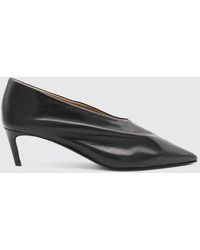 KHAITE - Miriam Draped Leather Court Shoes With Medium Stiletto Heel - Lyst