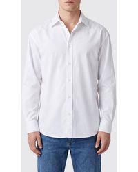 Maison Margiela - Slim Fit Cotton Poplin Shirt With French Collar - Lyst
