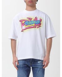 DSquared² - Cotton T-Shirt With Logo - Lyst