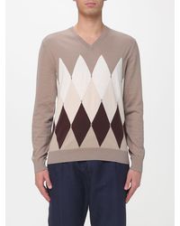 Ballantyne - Diamond Pattern Cotton And Cashmere Pullover - Lyst