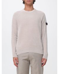 Peuterey - Crew Neck Polyester Sweater With Long Sleeves And Ribbed Trims - Lyst