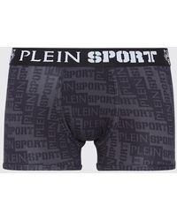 Philipp Plein - Stretch Cotton Blend Boxer Shorts With Lettering Print Philipp Plein - Lyst