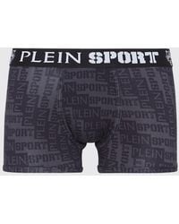 Philipp Plein - Stretch Cotton Blend Boxer Shorts With Lettering Print Philipp Plein - Lyst