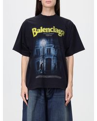 Balenciaga - Relaxed Fit Cotton T-Shirt With Graffiti Logo Print - Lyst