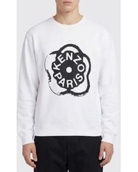 KENZO - Cotton Crew Neck Sweatshirt With Logo - Lyst