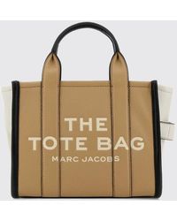 Marc Jacobs - Handtasche The Small Tote Bag Aus Genarbtem Leder Mit Riemen - Lyst